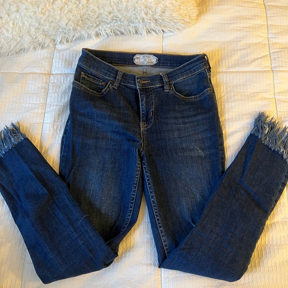 Frayed jeans